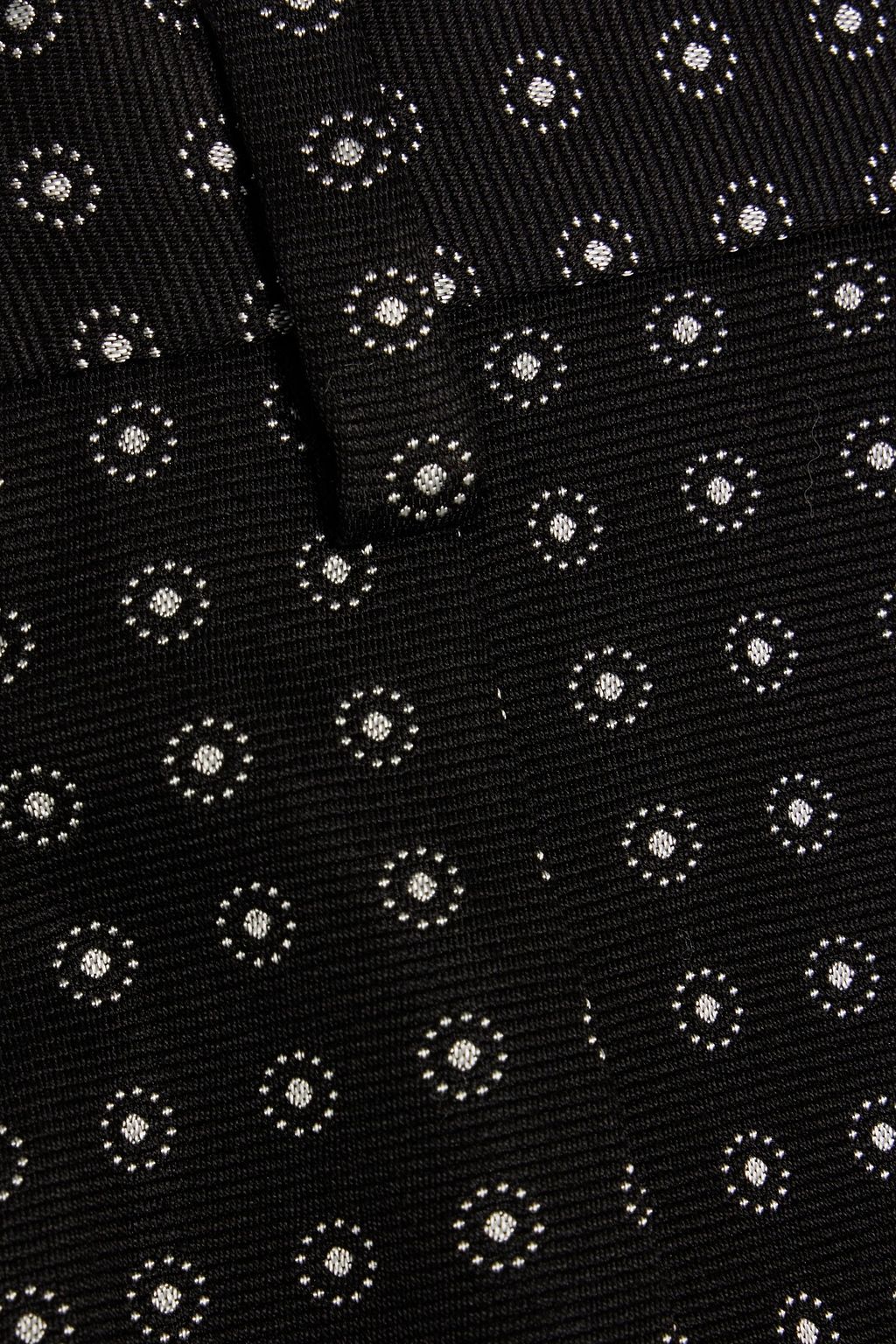 DOLCE & GABBANA Slim-fit cropped cotton-blend jacquard pants