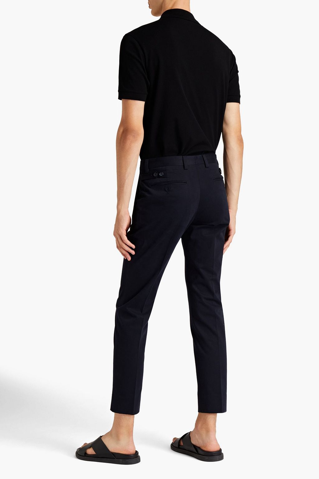DOLCE & GABBANA Cropped cotton-sateen chinos
