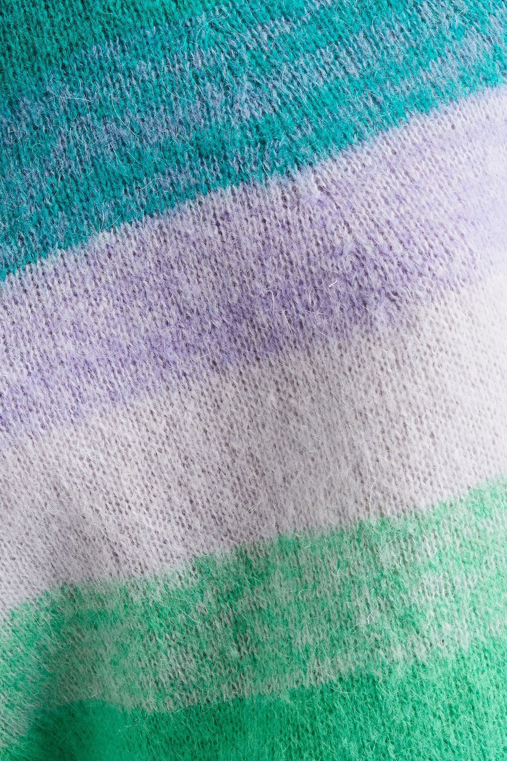 MAJE Gebürsteter Strickpullover mit Streifen