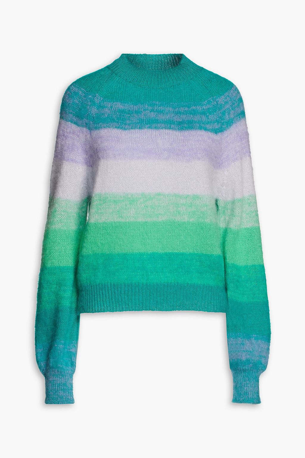 MAJE Brushed striped knitted sweater | Sale up to 70% off | THE OUTNET