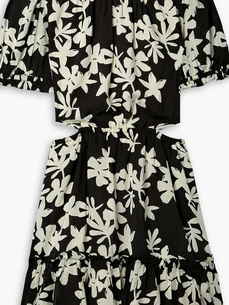 sea open-back floral-print ecovero voile mini dress