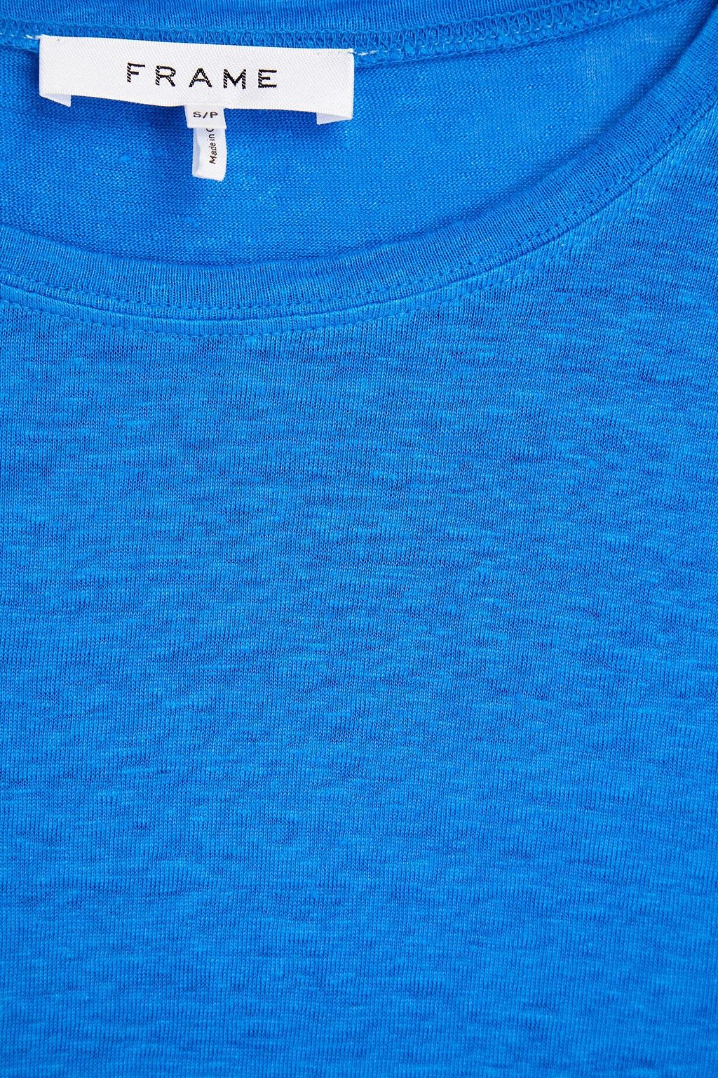 FRAME Linen-jersey T-shirt