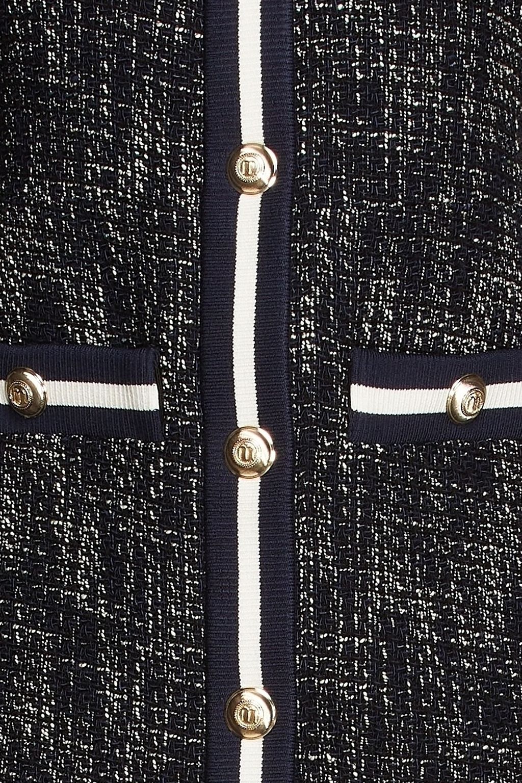 MAJE Hemdkleid aus Tweed in Minilänge