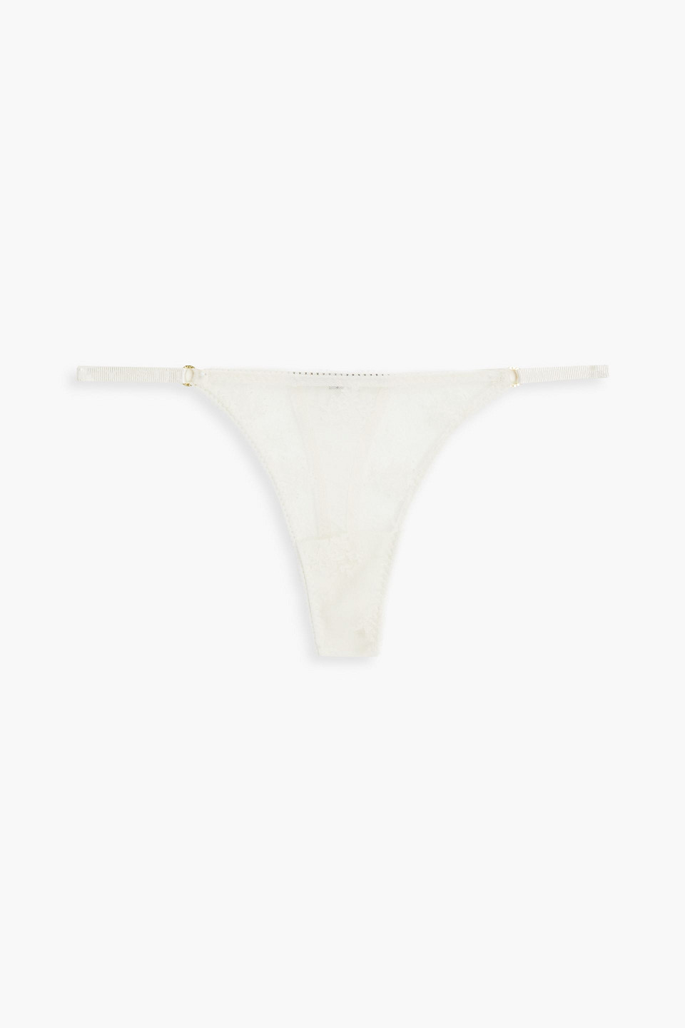 stella mccartney - lace low-rise thong - white - s