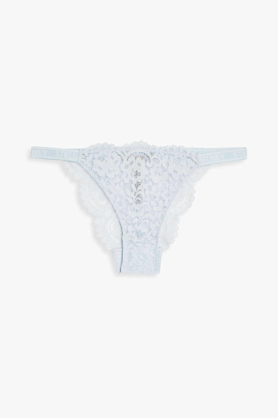 Stella McCartney Monogram-trimmed lace low-rise briefs