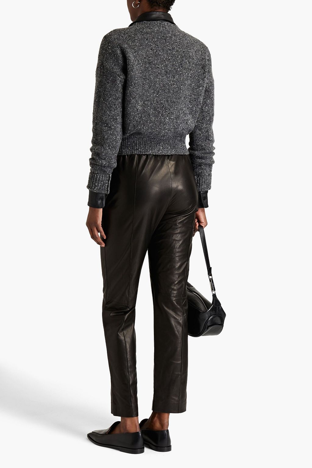 RAG & BONE Farris leather straight-leg pants