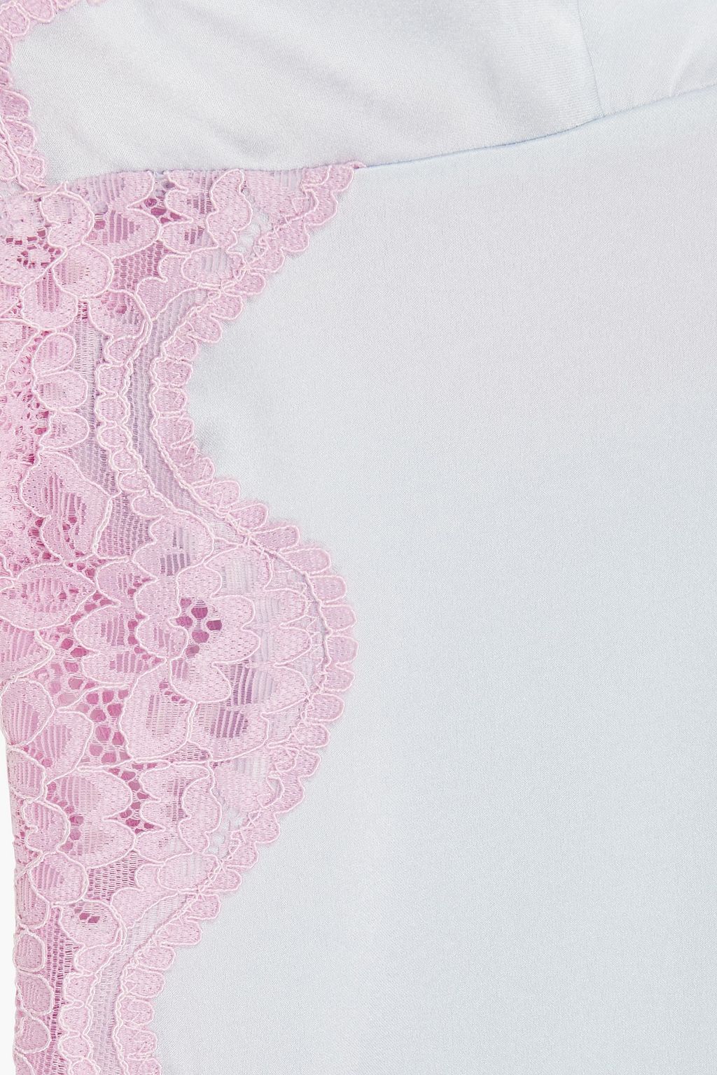 STELLA MCCARTNEY Lace-trimmed stretch-silk chemise