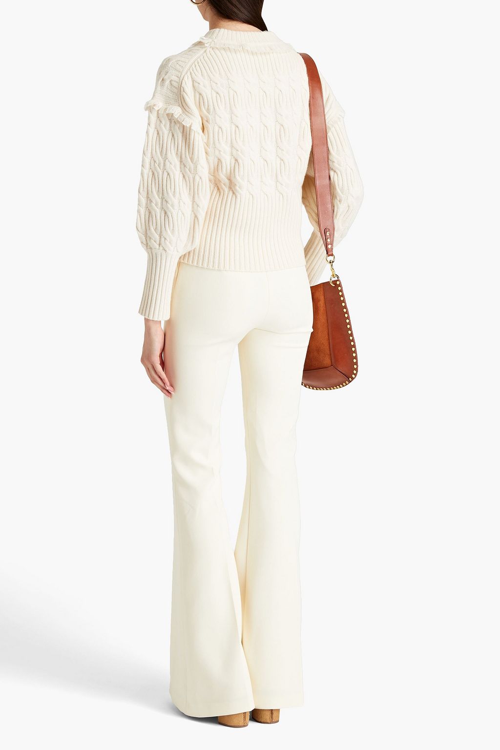 ZIMMERMANN Pullover aus einer Woll-Kaschmirmischung mit Zopfstrickmuster
