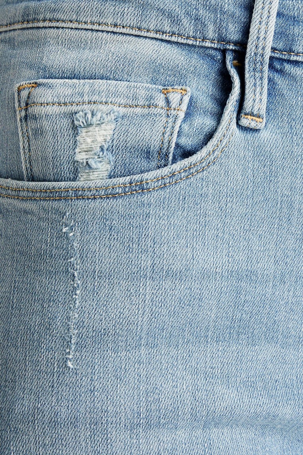 FRAME Le Sylvie verkürzte, hoch sitzende Skinny Jeans
