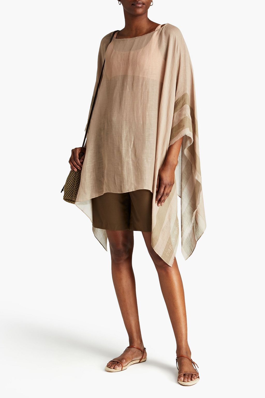 RAG & BONE Hera printed slub gauze kaftan