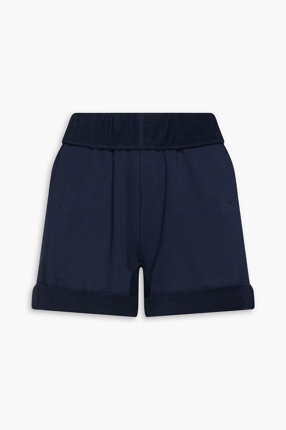 Frame Organic French Pima Cotton-terry Shorts In Blue