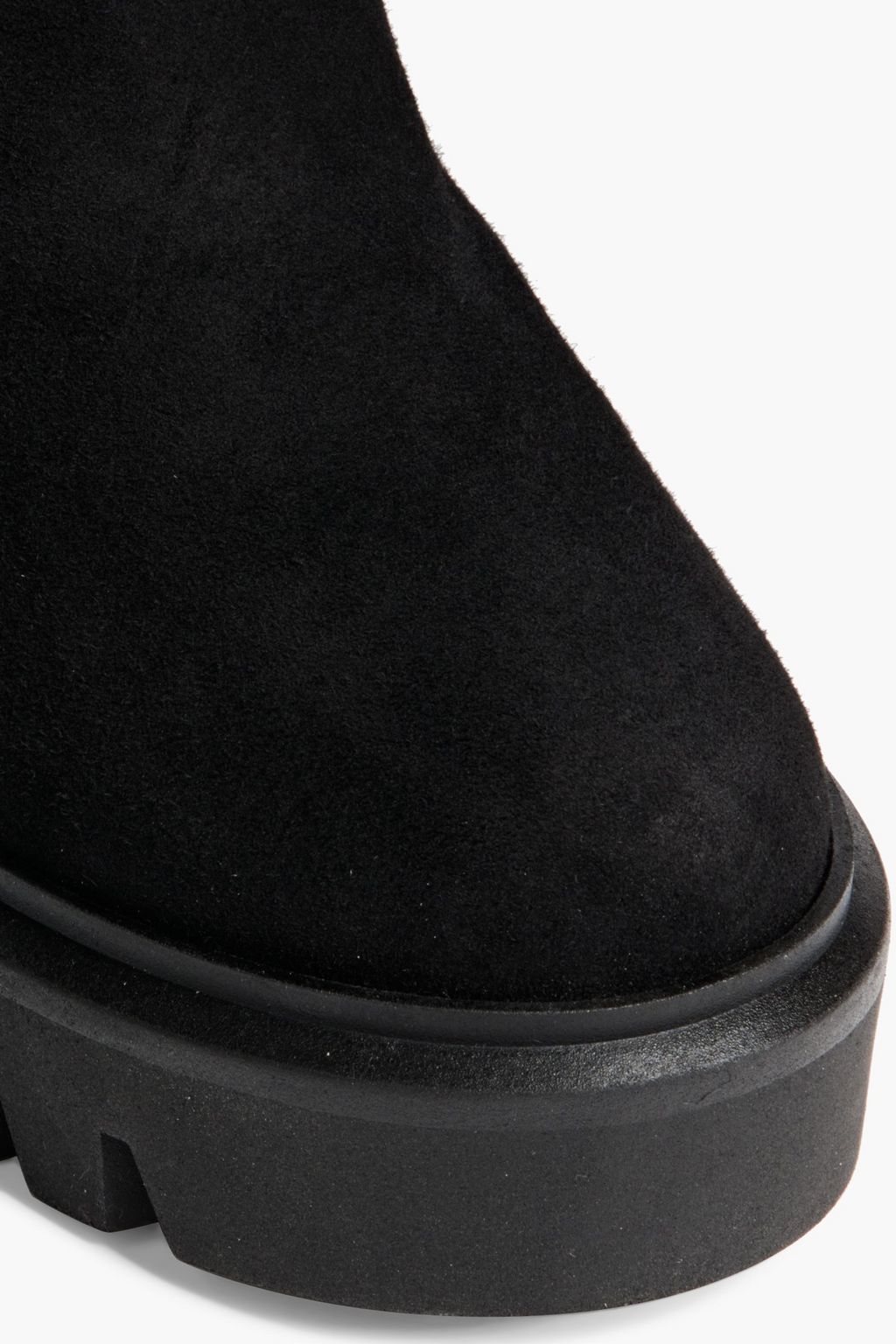 STUART WEITZMAN Chalet Stiefel aus Veloursleder und Neopren