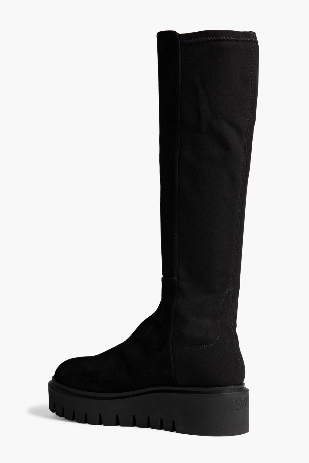 STUART WEITZMAN Chalet Stiefel aus Veloursleder und Neopren