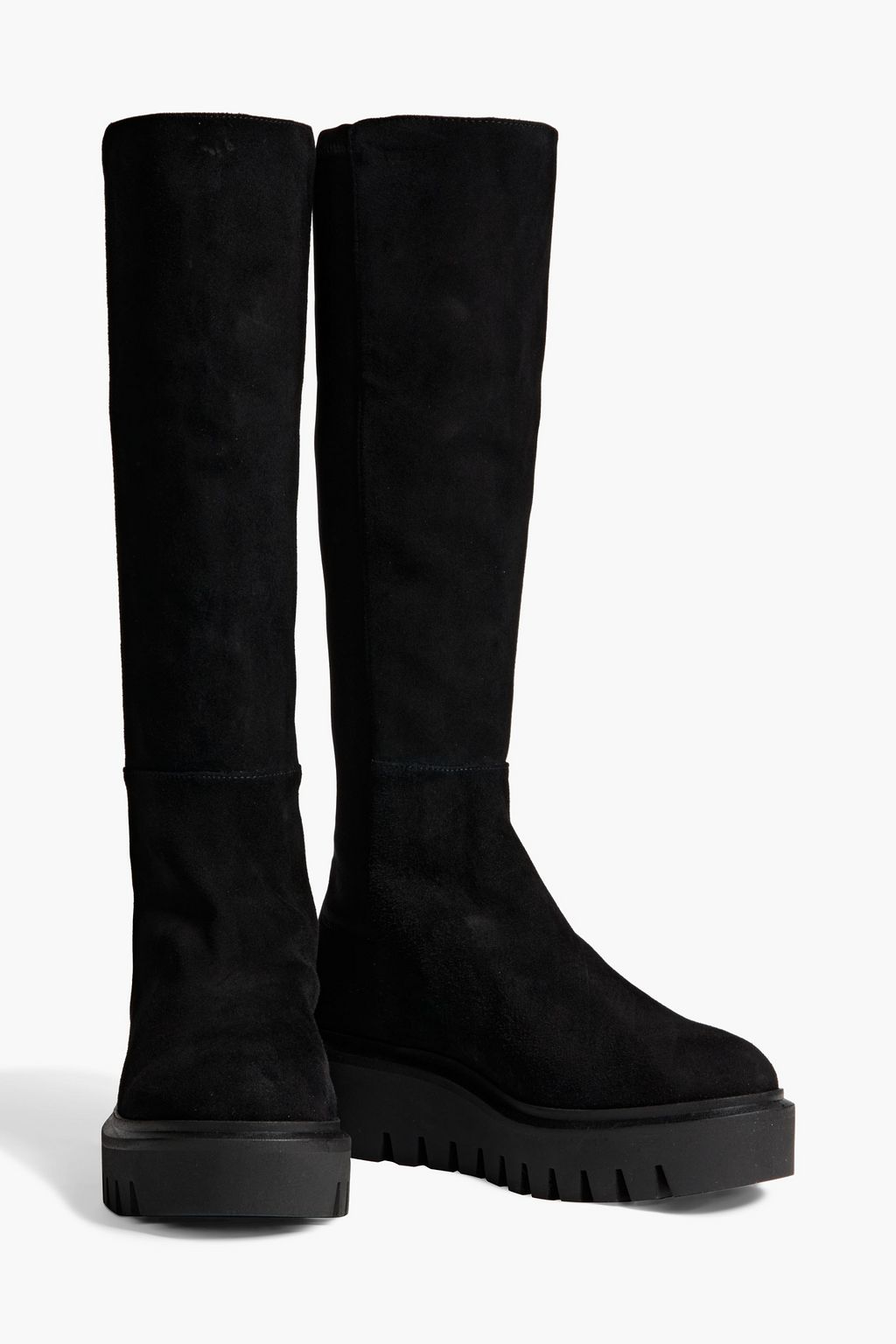STUART WEITZMAN Chalet Stiefel aus Veloursleder und Neopren