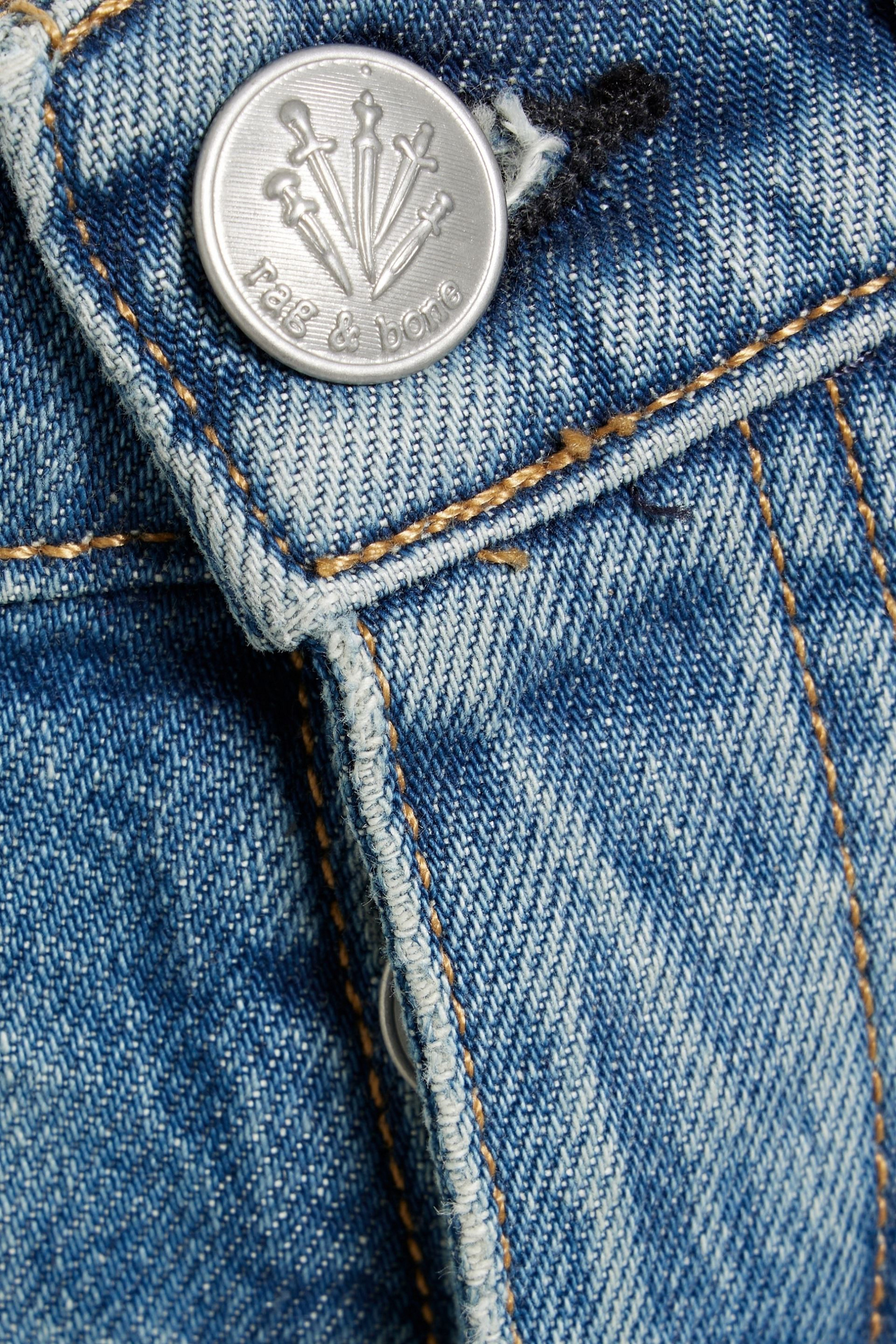 rag & bone Alex faded high-rise straight-leg jeans thumbnail