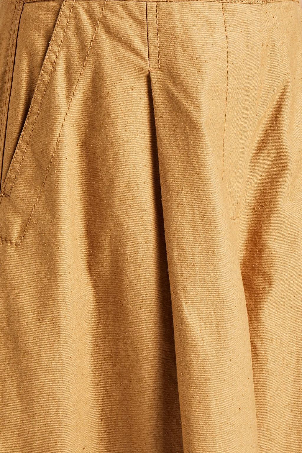 ZIMMERMANN Culottes aus Baumwolle mit Flammgarneffekt und Falten