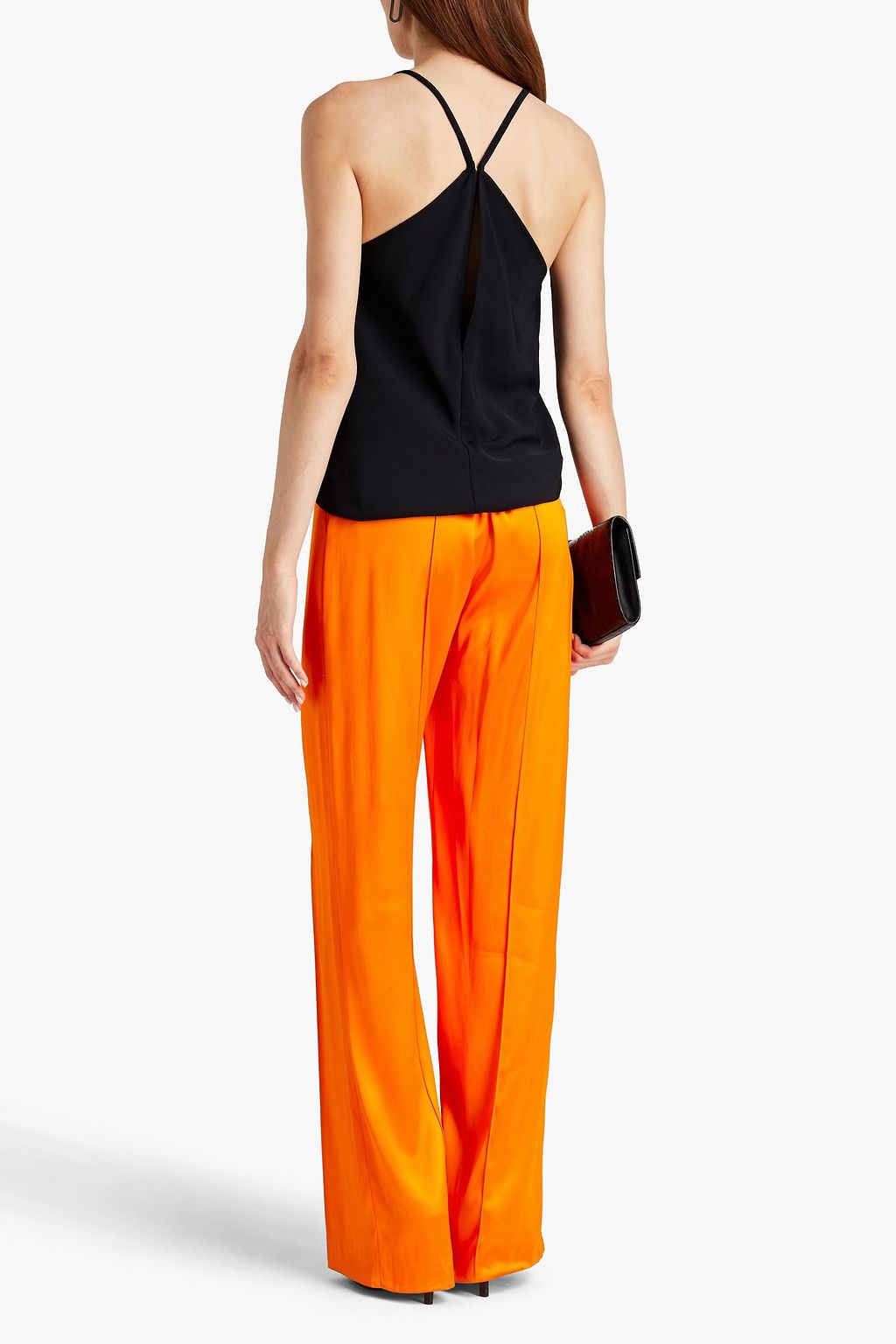 VICTORIA BECKHAM ツイル キャミソール プリーツ入り