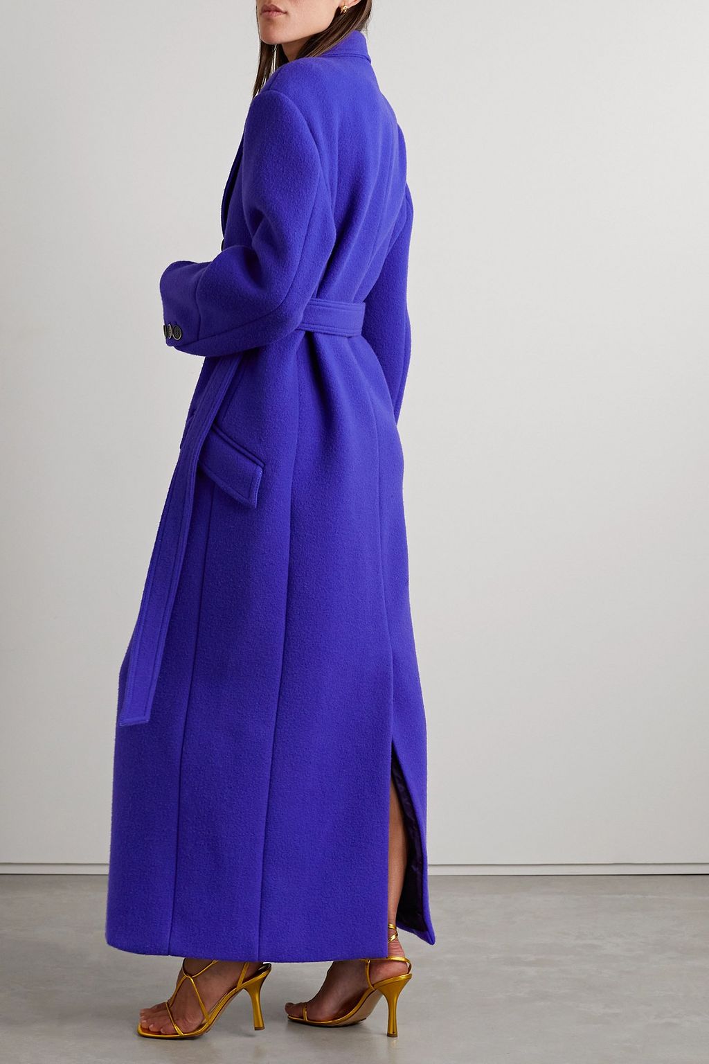 CHRISTOPHER JOHN ROGERS Belted felt coat