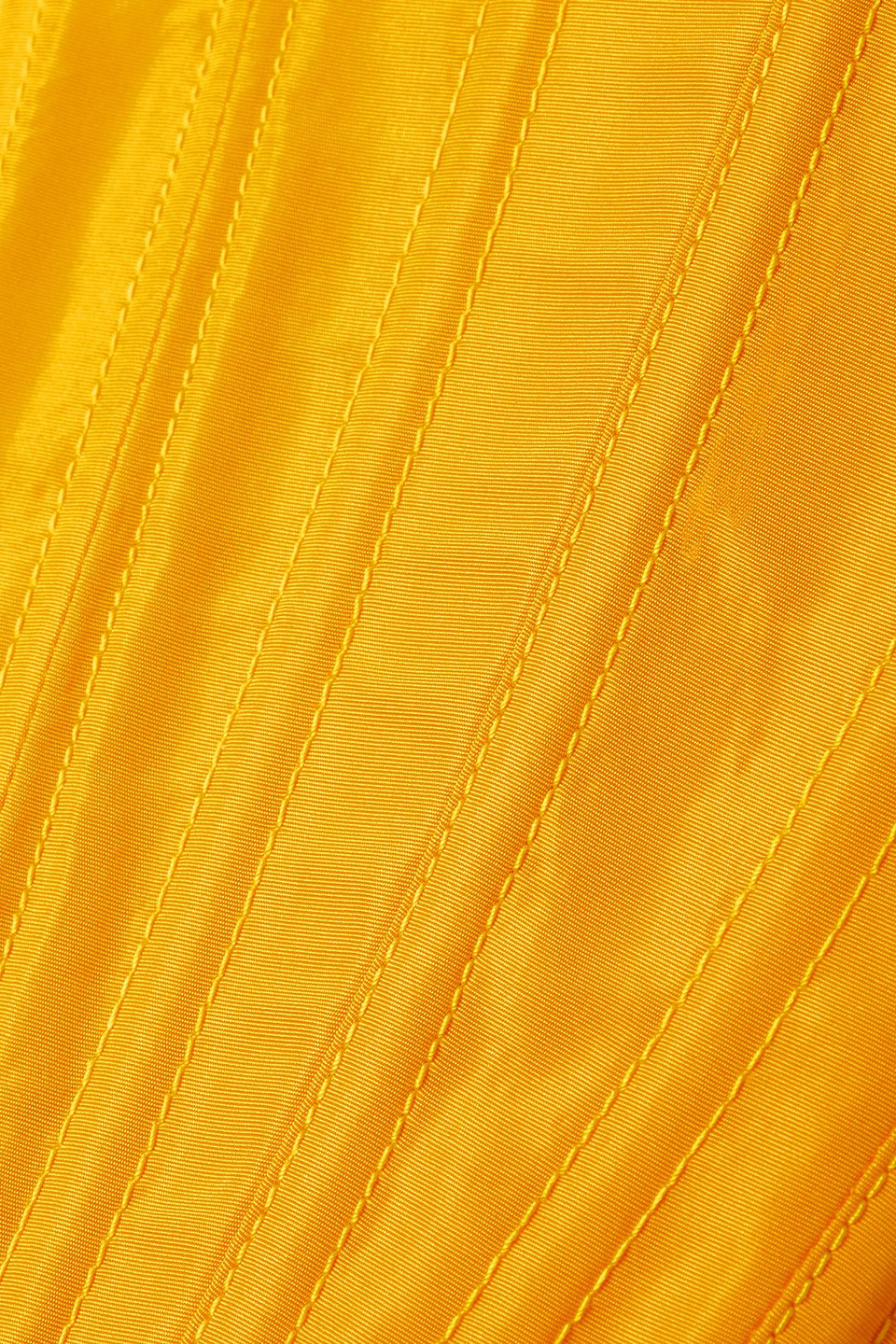 Christopher John Rogers Silk-faille Bustier Top In Saffron