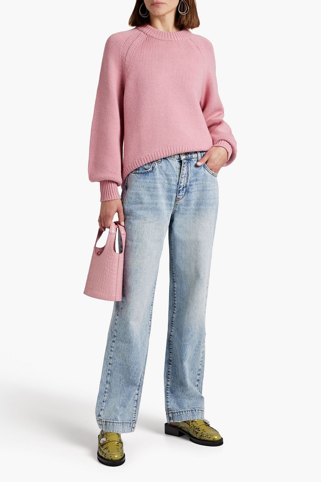 TRIARCHY High-rise straight-leg jeans