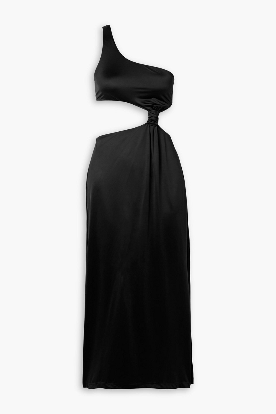 Versace Belize Cut-out Midi Dress In Black