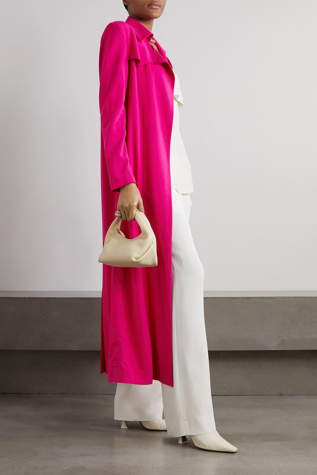 BOUGUESSA Laura woven trench coat