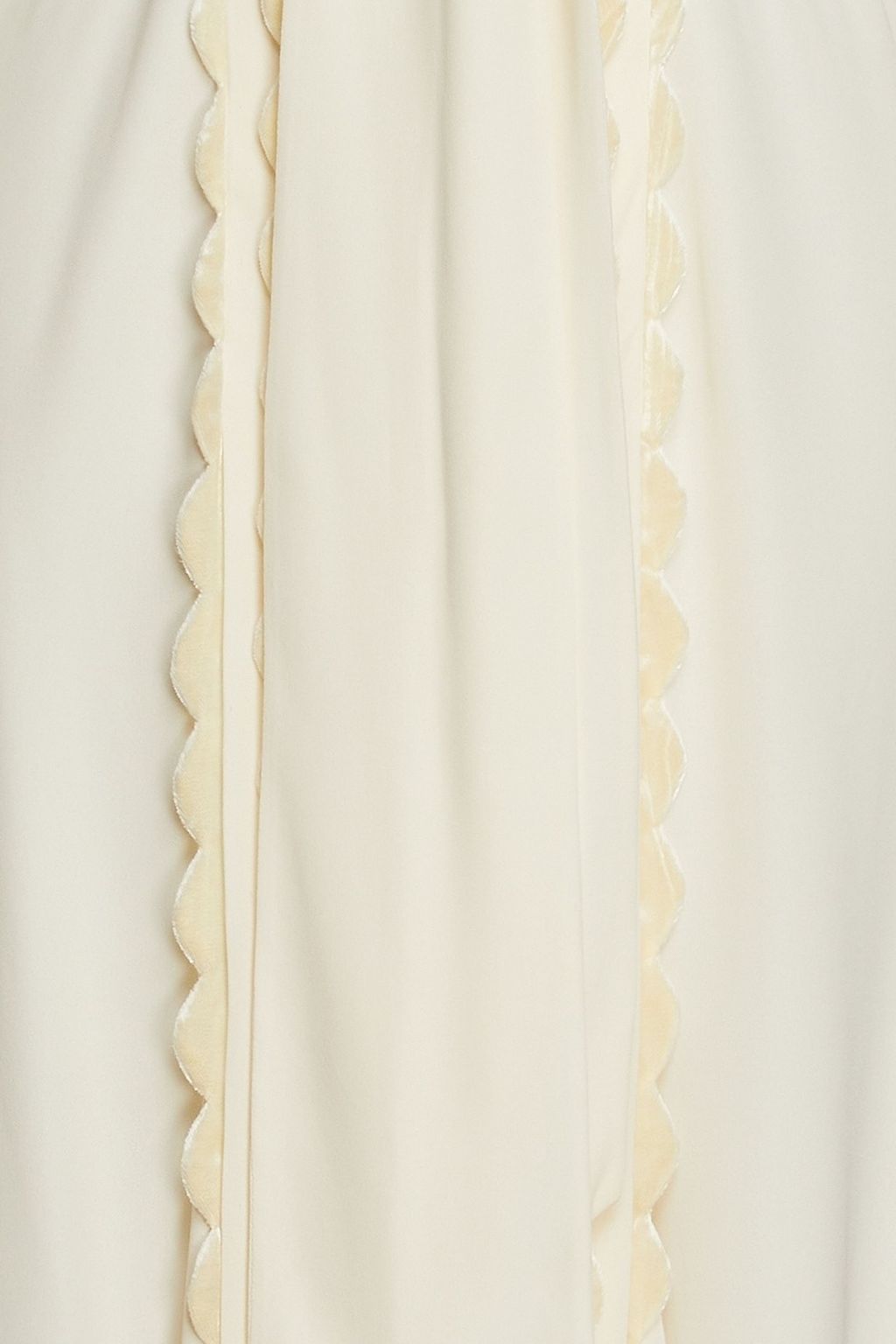VALENTINO GARAVANI Gerafftes Midikleid aus Seiden-Crêpe mit Schluppe