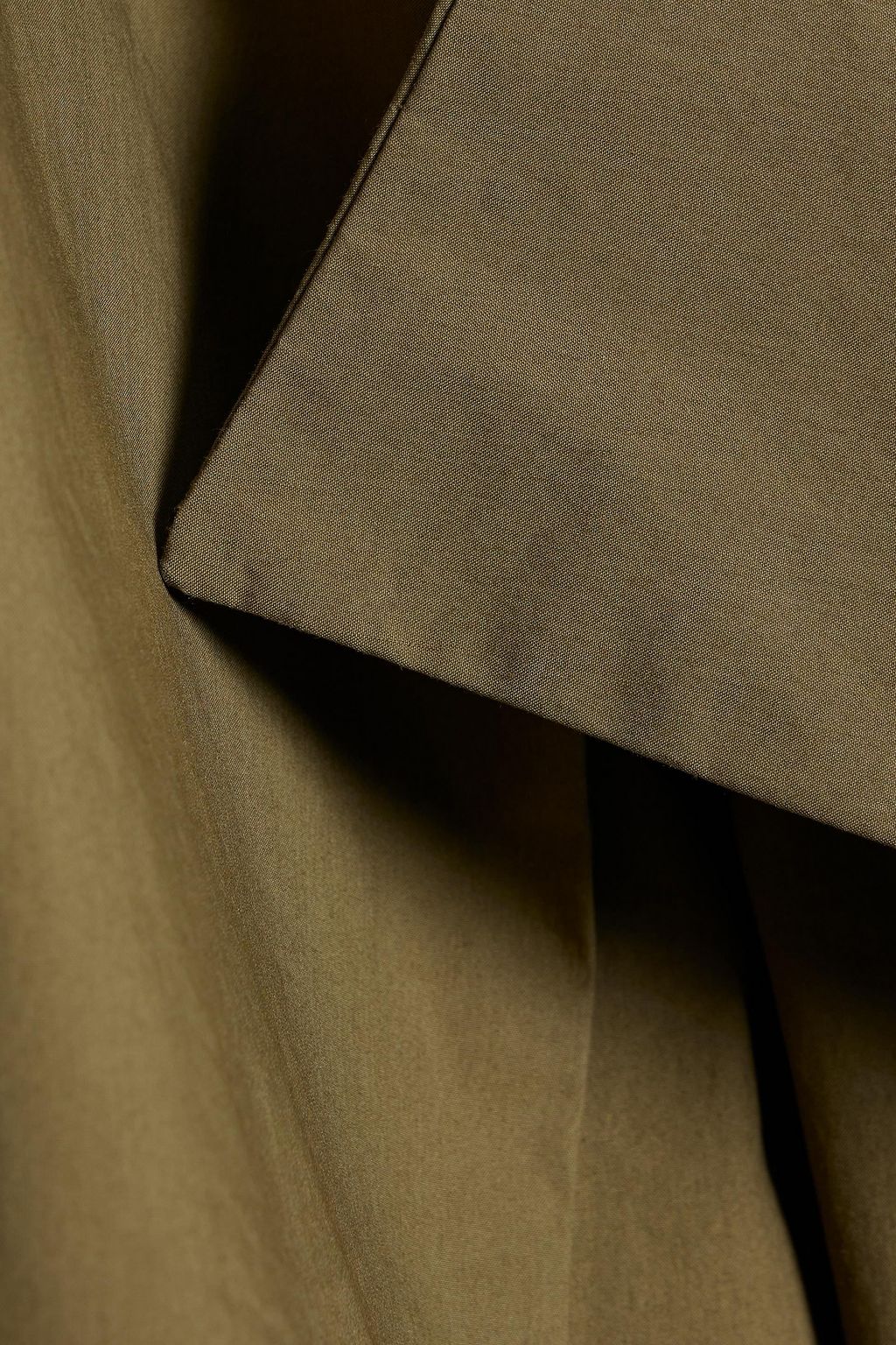 GANNI Belted organic cotton-blend trench coat