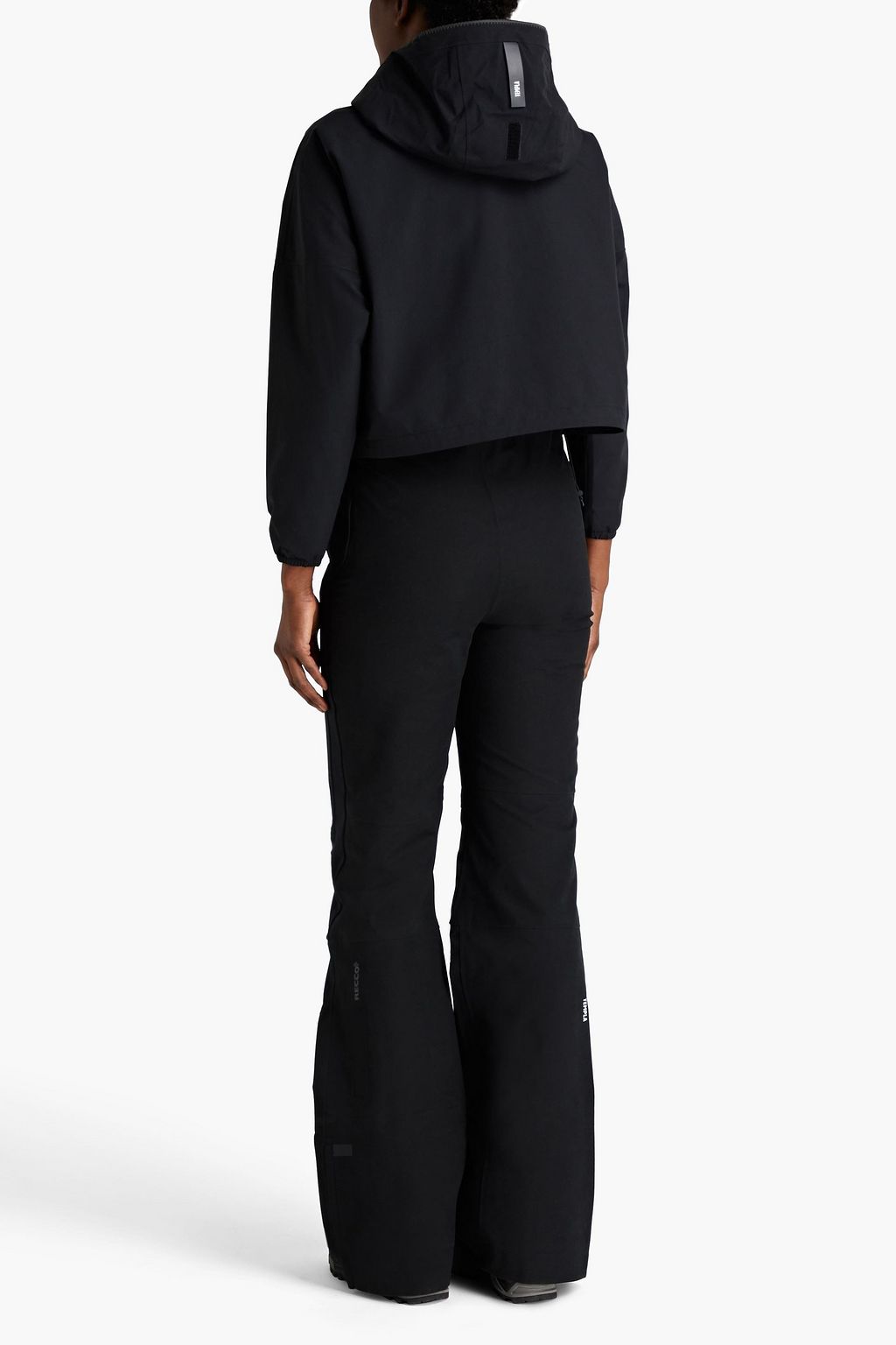 TEMPLA Cropped shell hooded jacket