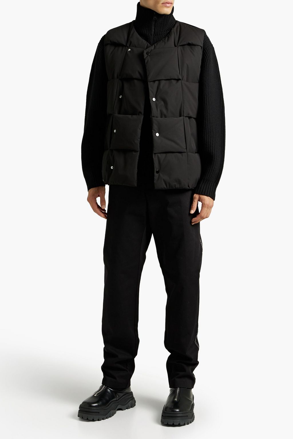 BOTTEGA VENETA Quilted cotton-blend shell down vest