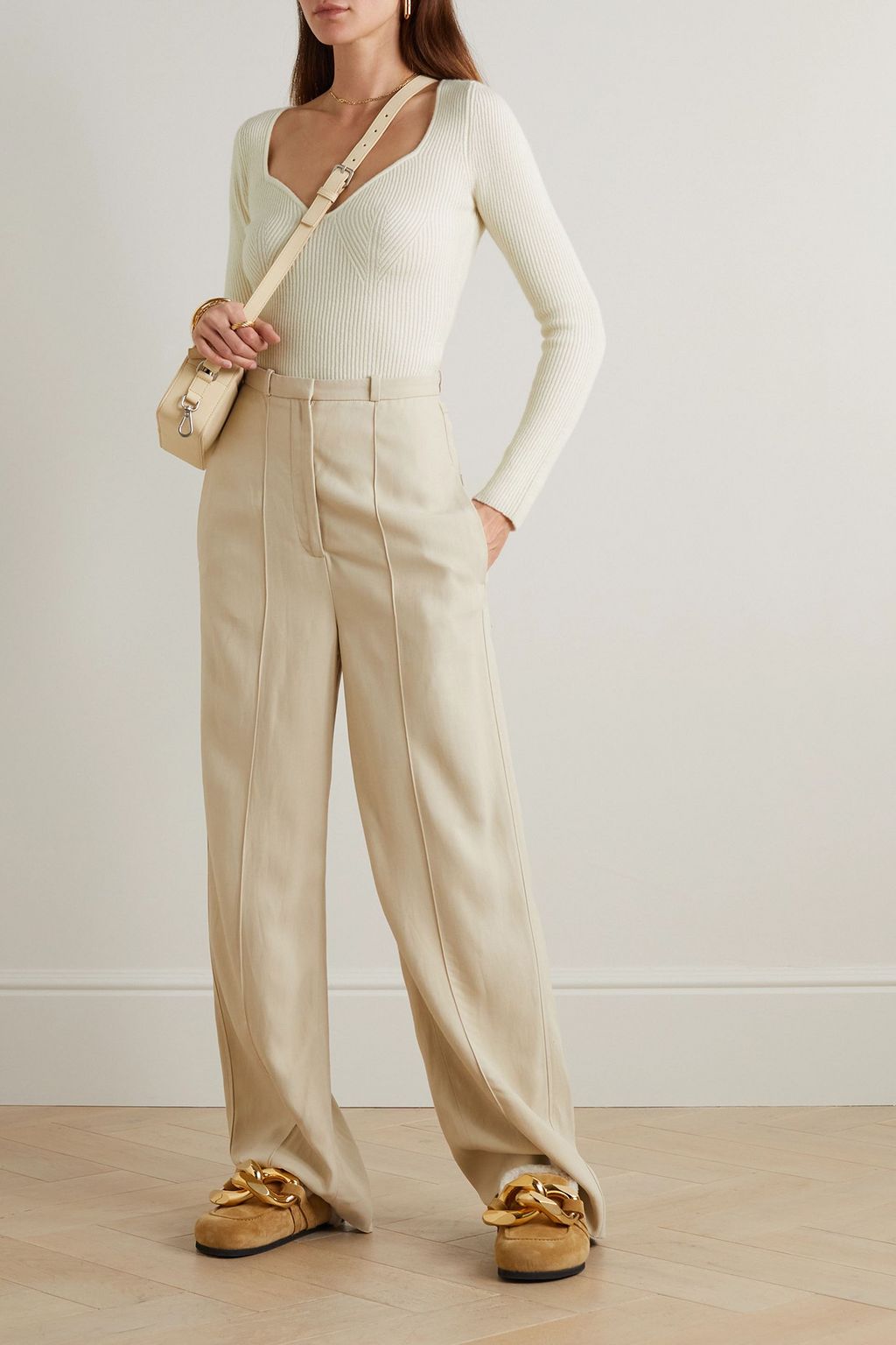 ARCH4 Amirah ribbed cashmere sweater