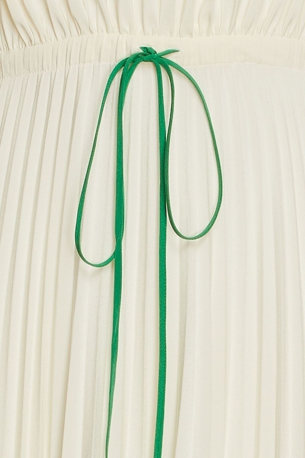 VALENTINO GARAVANI Pleated silk crepe de chine midi dress