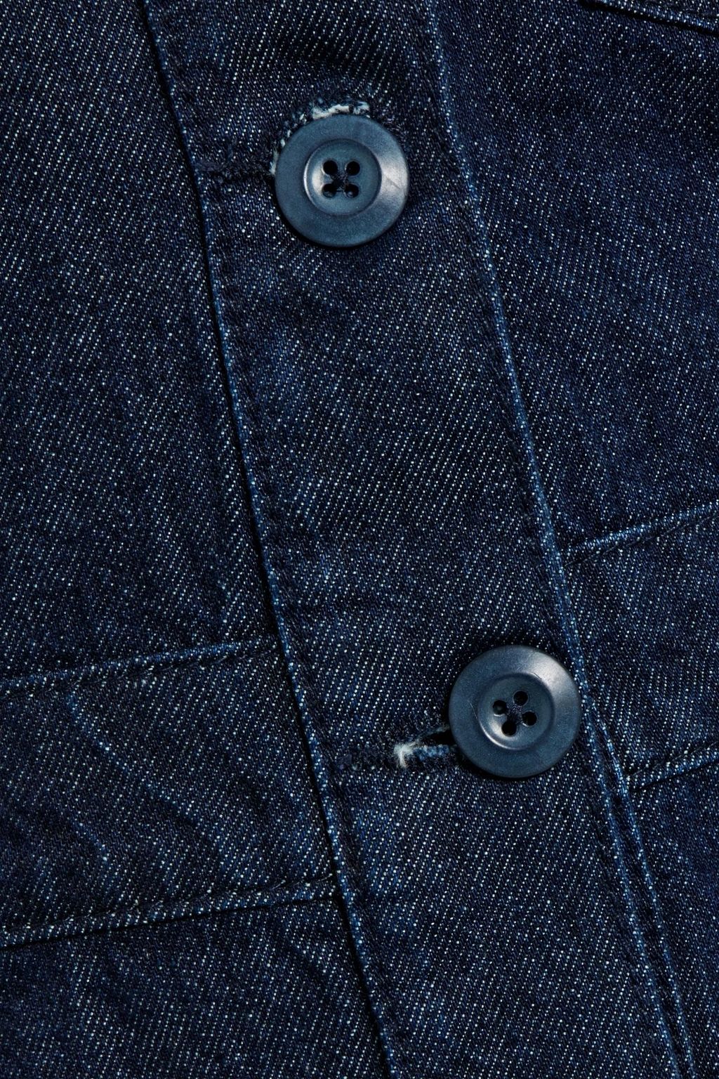 TRIARCHY Denim midi shirt dress