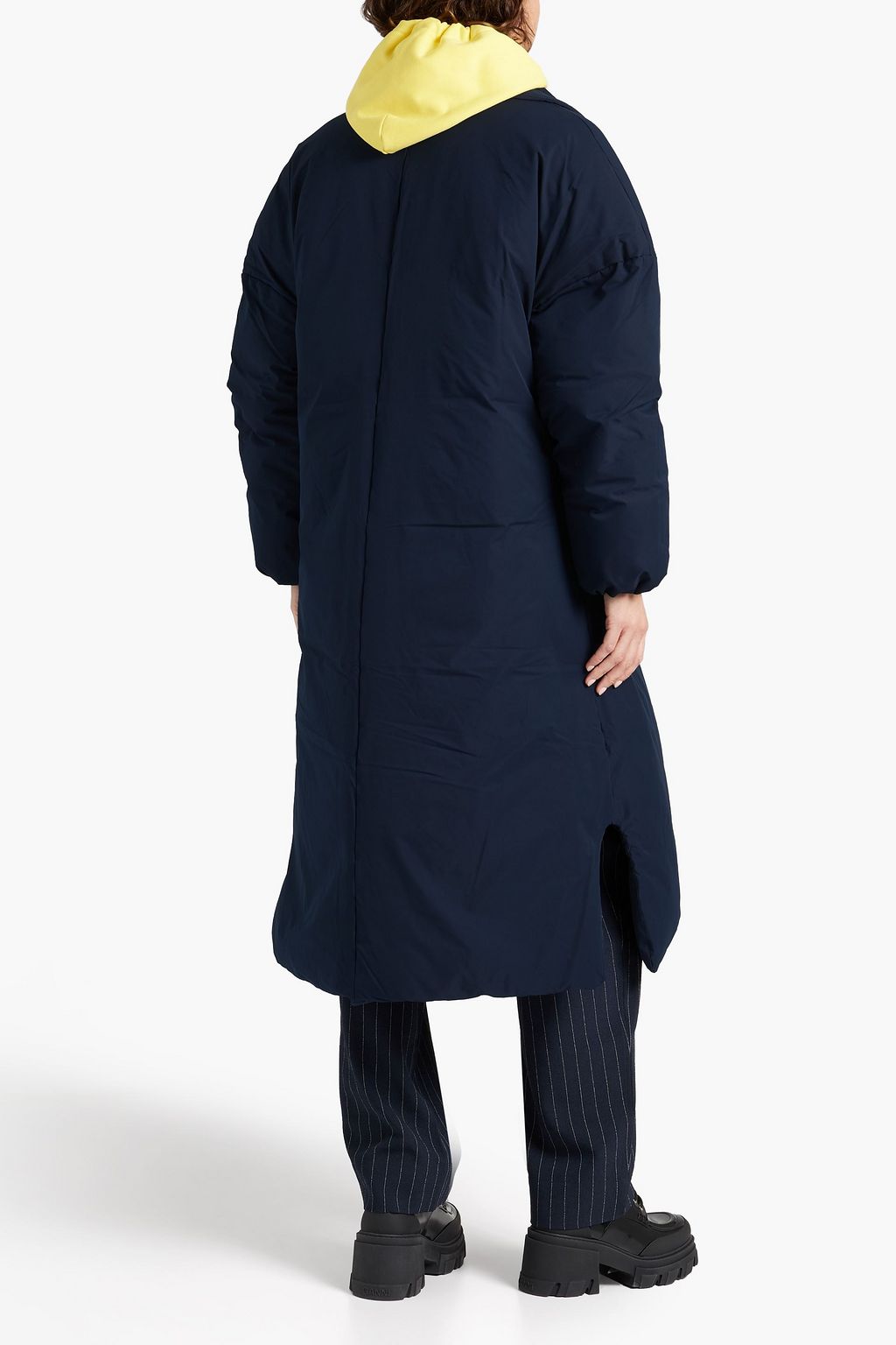 GANNI Quilted shell down coat