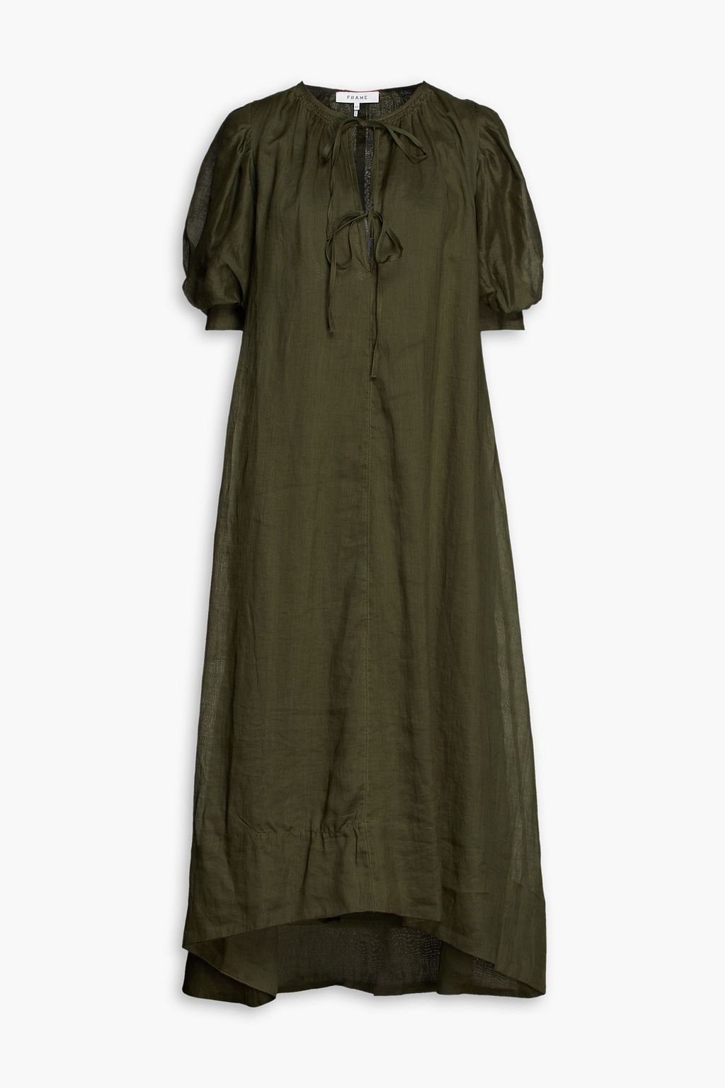 frame twisted pleat dress