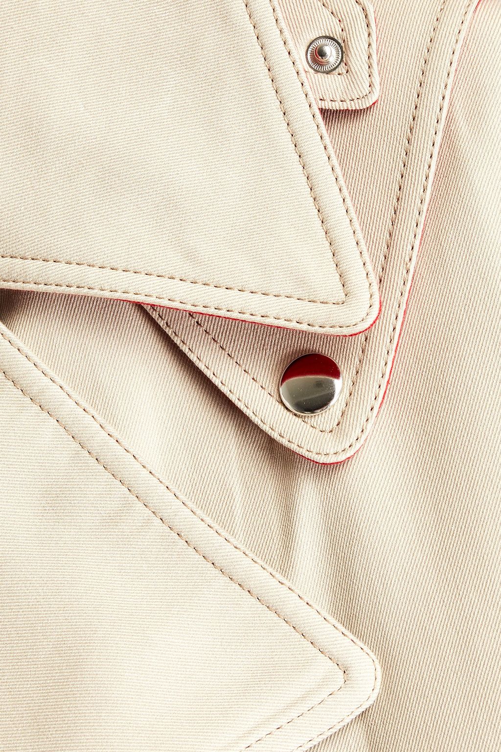 VICTORIA BECKHAM Belted cotton and silk-blend gabardine trench coat