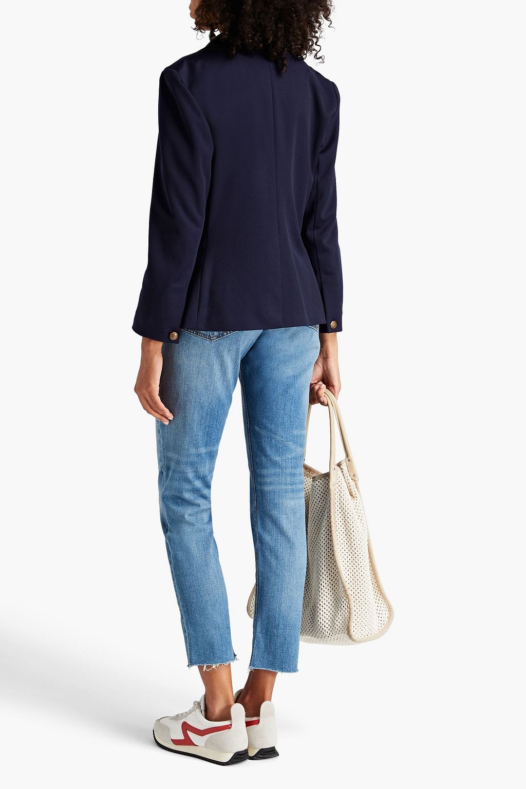 RAG & BONE بليزر «نانسي» من قماش بيكيه المصنوع من مزيج القطن