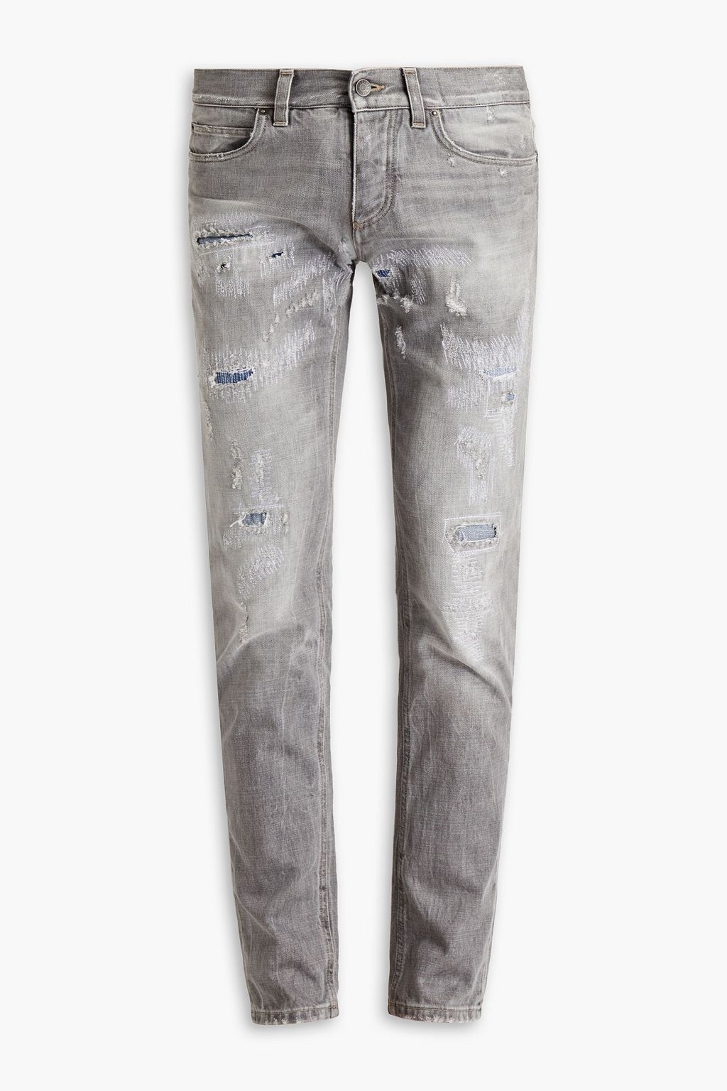 DOLCE & GABBANA Slim-fit embroidered distressed denim jeans | Sale up to 70% off | THE OUTNET DOLCE & GABBANA Slim-fit embroidered distressed denim jeans | Sale up to 70% off | THE OUTNET