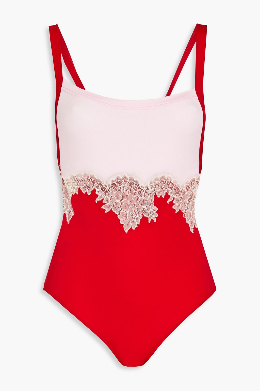 red open back shirt