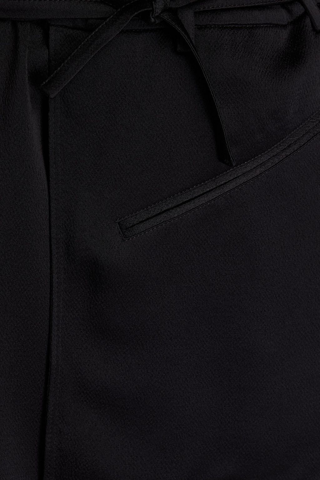 VALENTINO GARAVANI Mehrlagiger Minirock aus gehämmertem Satin
