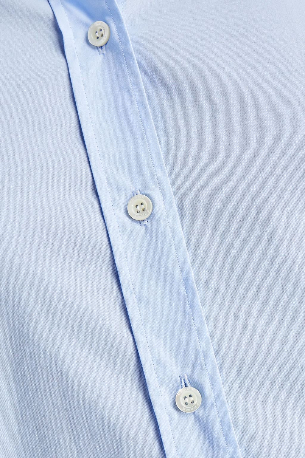 FRAME Oversized cotton-blend poplin shirt