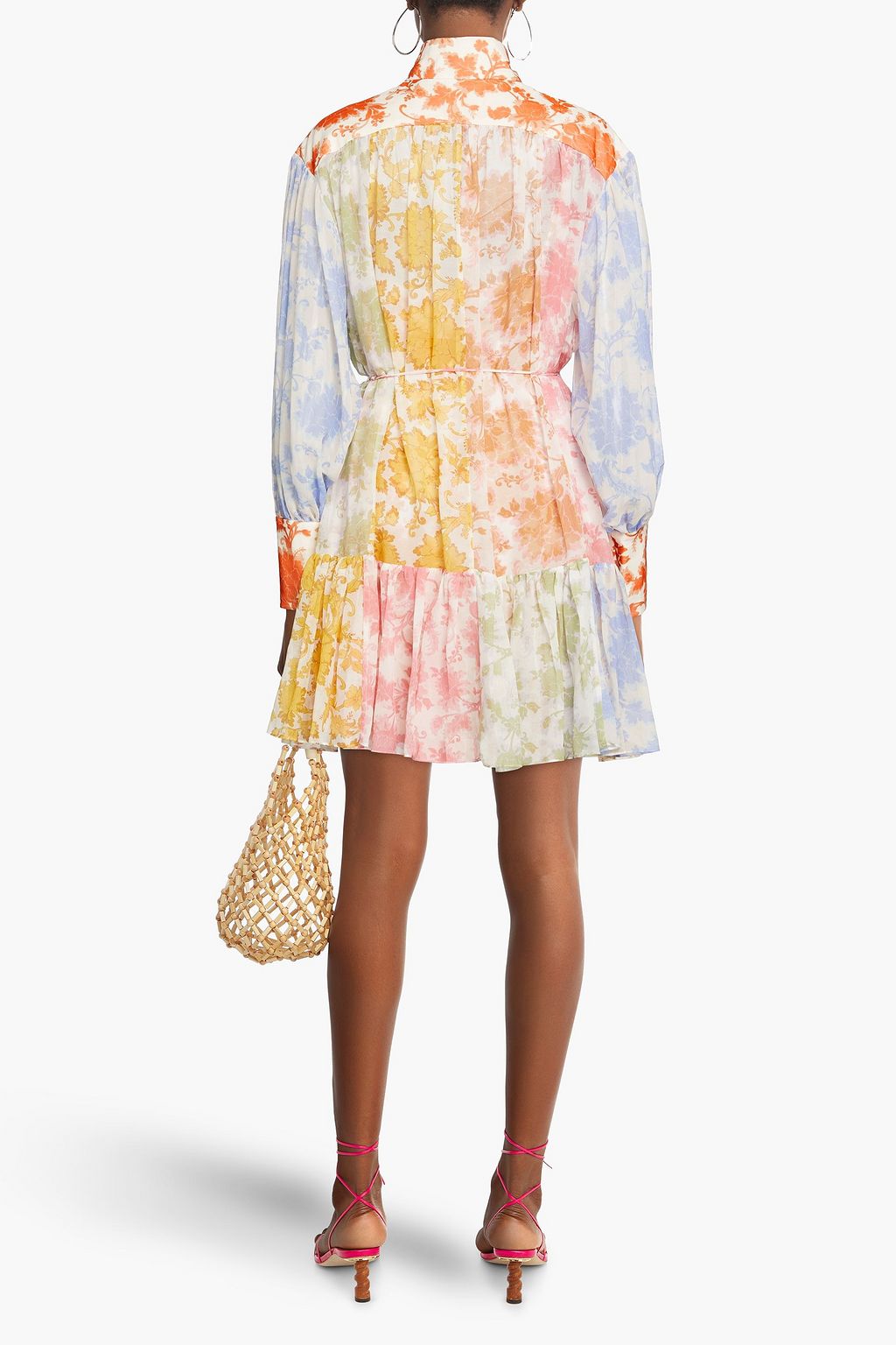 ZIMMERMANN Floral-print cotton and silk-blend voile mini dress