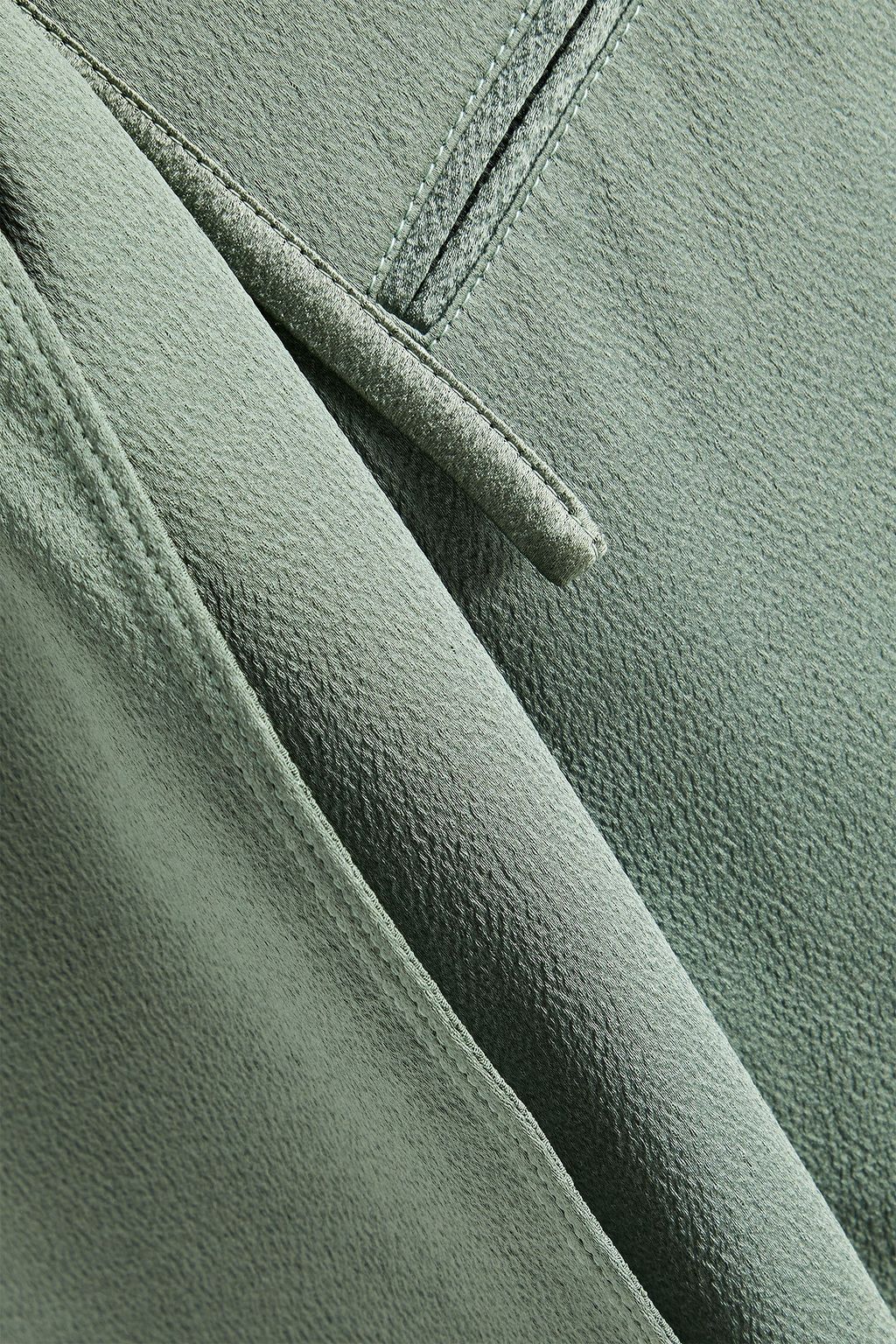 VALENTINO GARAVANI Mehrlagiger Minirock aus gehämmertem Satin