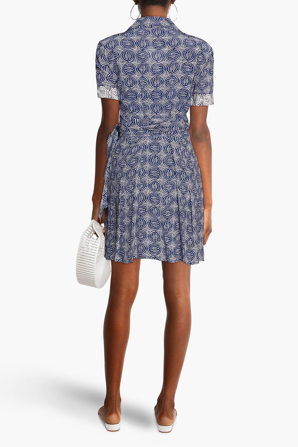 CLAUDIE PIERLOT Printed crepe de chine mini dress