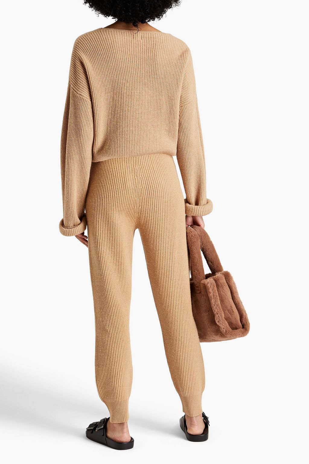 SIMKHAI Ribbed-knit trackpants