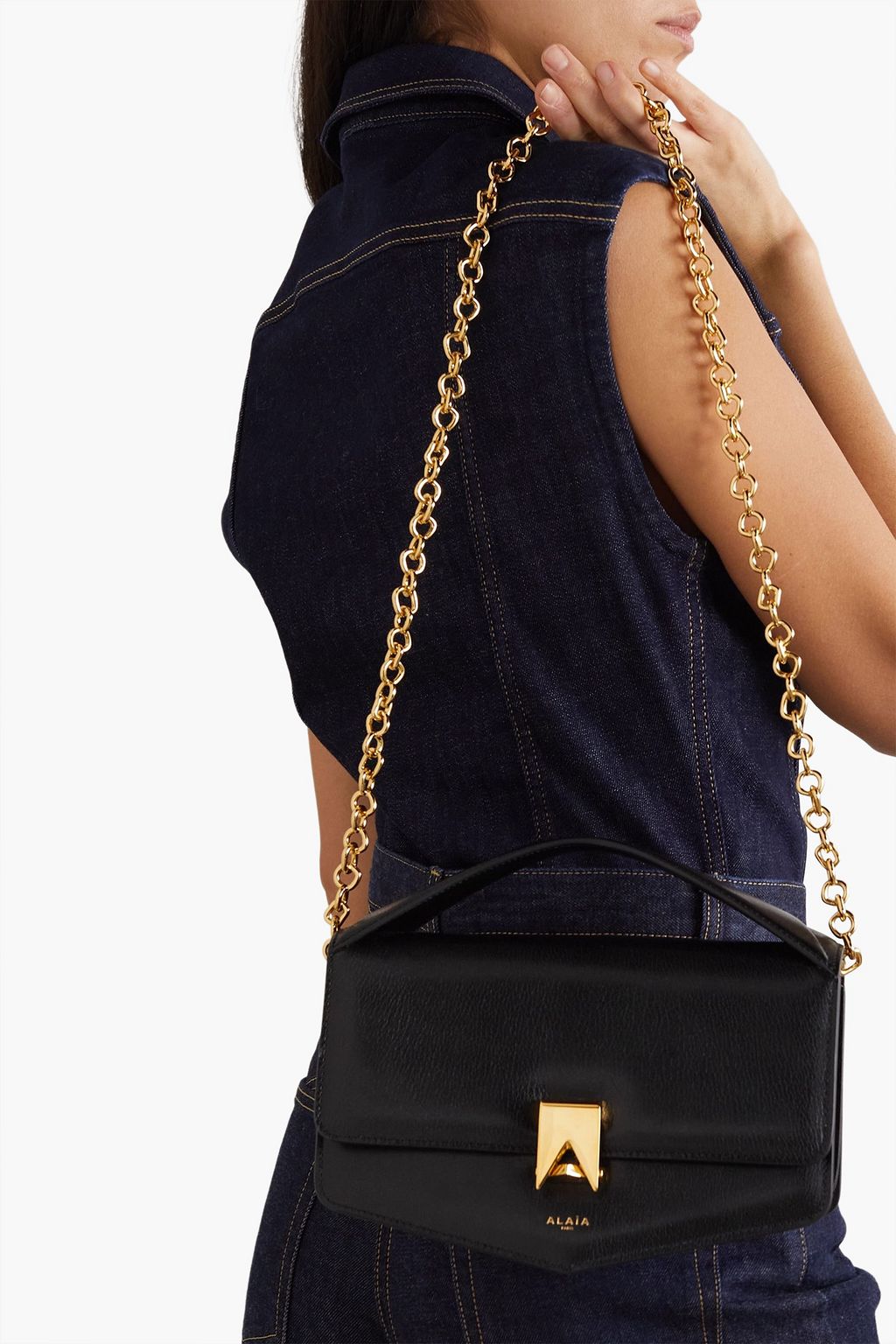 ALAÏA Le Papa leather shoulder bag