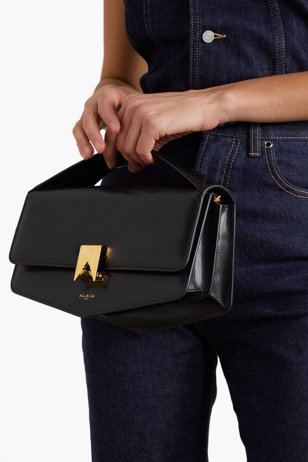 ALAÏA Le Papa leather shoulder bag