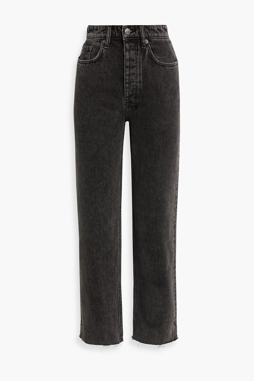 Ksubi Brooklyn High-rise Straight-leg Jeans In Dark Gray