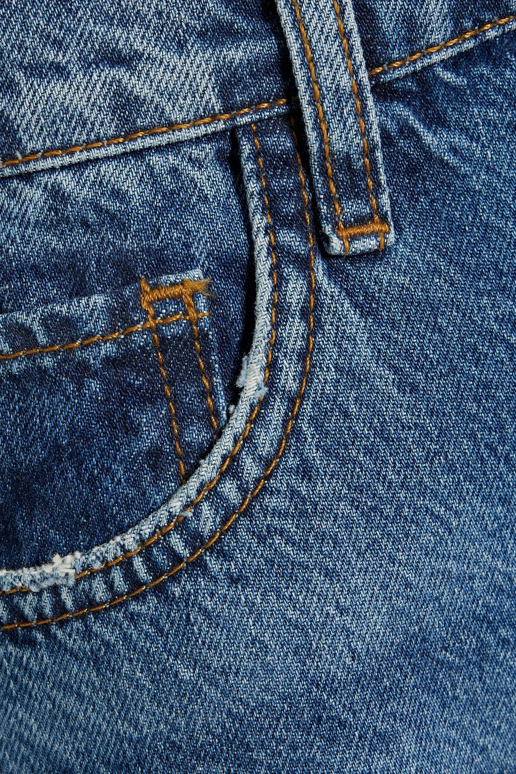 TRIARCHY High-rise straight-leg jeans