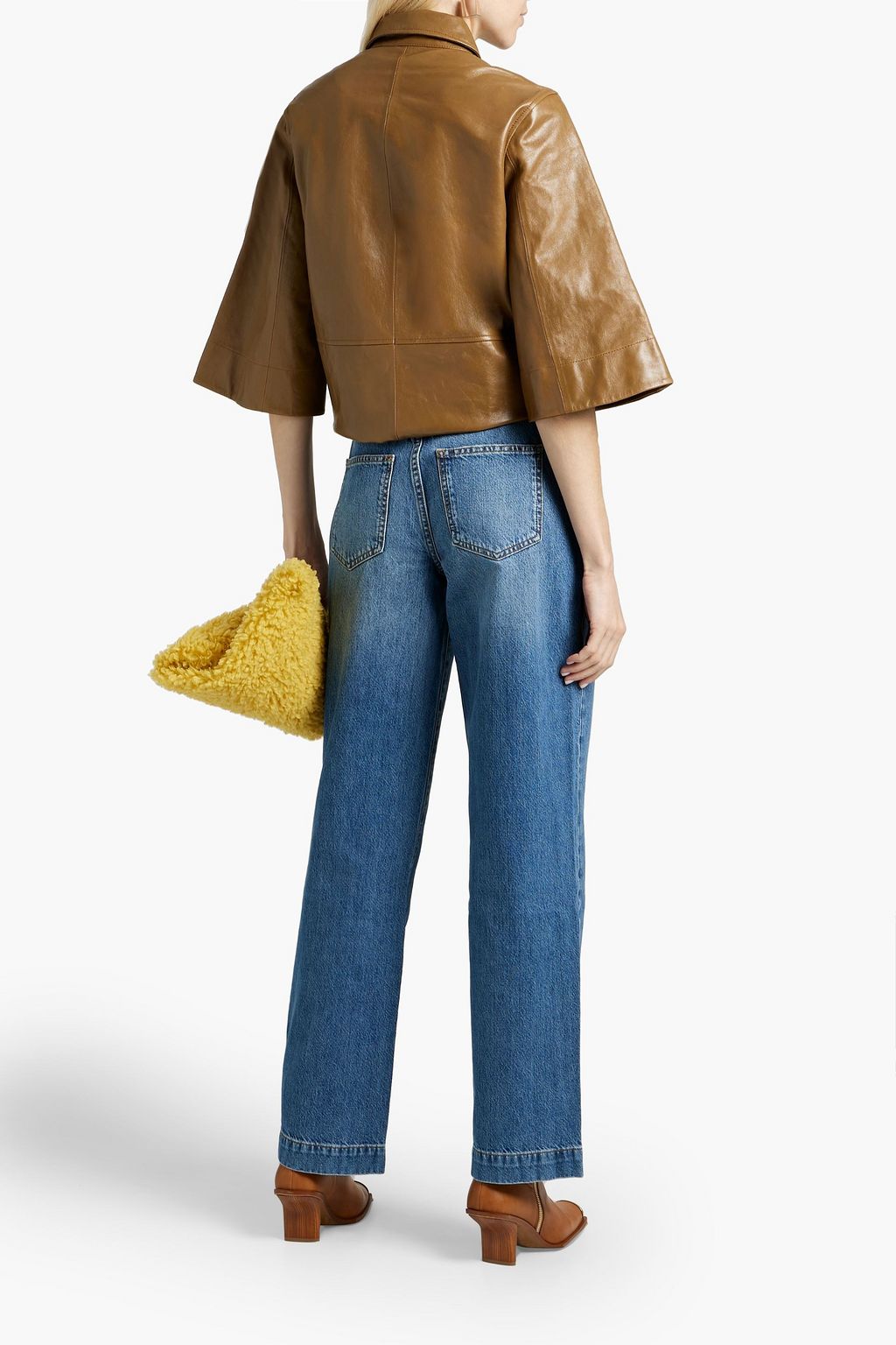 TRIARCHY High-rise straight-leg jeans